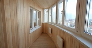 Внутренняя отделка лоджии Усинск, цена от 208 руб. м2